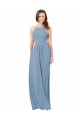 Shop Chiffon Bridesmaid Dress with High Halter Neckline Ottawa