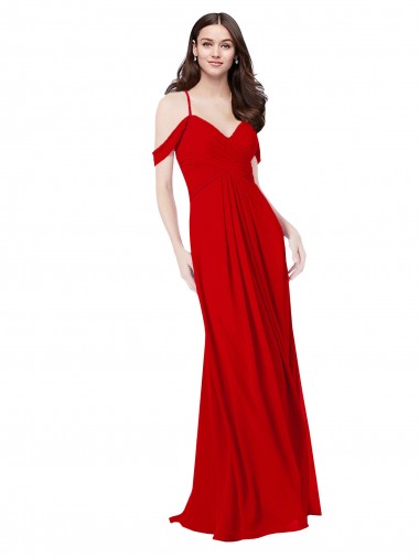 Shop Cold Shoulder Chiffon Bridesmaid Dress Ottawa