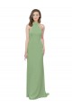 Shop High Collar Halter Neck Chiffon Bridesmaid Dress with Long Back Tie Ottawa