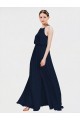 Shop High Halter Chiffon Bridesmaid Dress with Side Slit Ottawa