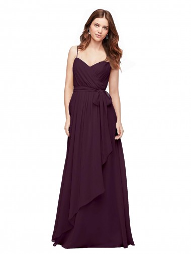 Shop Wrapped Sweetheart Neckline Long Chiffon Bridesmaid Dress  Ottawa