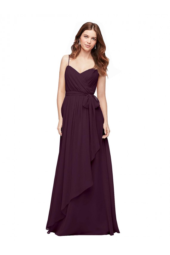 Shop Wrapped Sweetheart Neckline Long Chiffon Bridesmaid Dress  Ottawa