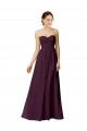 Shop Strapless Chiffon Bridesmaid Dress with Criss Cross Shirred Bodice Ottawa