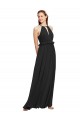 Shop Halter Neck Front Keyhole Chiffon Bridesmaid Dress with Shirred Waist Ottawa