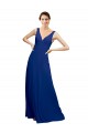 Shop V-Neck Sheath Chiffon Bridesmaid Dress with V-Back Ottawa