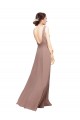Shop V-Neck Sheath Chiffon Bridesmaid Dress with V-Back Ottawa
