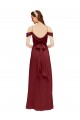 Shop Grecian Inspired Draped Off the Shoulder Long Chiffon Bridesmaid Dress Ottawa