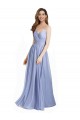 Shop Ruched Criss Over Bodice Chiffon Bridesmaid Dress with Lace Open Back Ottawa