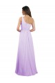 Shop Draped One Shoulder A-Line Long Chiffon Bridesmaid Dress Ottawa