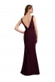 Shop Floor Length Fluted Chiffon Dress with Draped Bodice and V-Neckline Ottawa