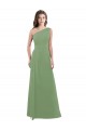 Shop One Shoulder Chiffon Bridesmaid Dress with Pleats and Side Slit Ottawa