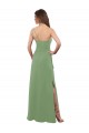 Shop One Shoulder Chiffon Bridesmaid Dress with Pleats and Side Slit Ottawa
