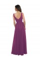 Shop Long Chiffon A-Line Bridesmaid Dress with V-Neck Wrap Bodice Ottawa