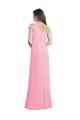 Shop Single Shoulder Chiffon Bridesmaid Dress with Draped Bodice Ottawa