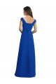 Shop Draped Shoulder V-Neck Long Chiffon Bridesmaid Dress Ottawa