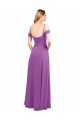 Shop Cold Shoulder Long Chiffon Bridesmaid Dress with Ruching Details Ottawa
