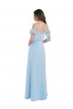 Shop Cold Shoulde Chiffon Bridesmaid Dress with Wrap Bodice Ottawa