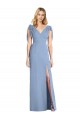 Shop Bow-Shoulder Sleeveless Deep V-Back Mermaid Bridesmaid Dress Ottawa
