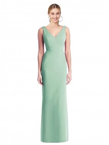 Shop Sleeveless Tie Back Chiffon Trumpet Chiffon Bridesmaid Dress Ottawa
