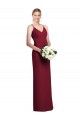 Shop Full Length Draped Blouson Back Chiffon Maxi Bridesmaid Dress Ottawa