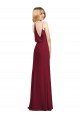 Shop Full Length Draped Blouson Back Chiffon Maxi Bridesmaid Dress Ottawa