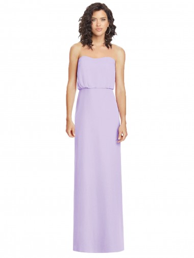 Shop Full Length Lux Chiffon Blouson Bodice Bridesmaid Dress Ottawa