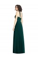 Shop Draped Halter Neck Long Chiffon Bridesmaid Dress with Low Back Ottawa