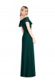 Shop Ruffled Cold-Shoulder Maxi Chiffon Bridesmaid Dress Ottawa