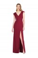 Shop Ruffled Sleeves Mermaid Chiffon Bridesmaid Dress with Front Slit Ottawa