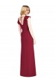 Shop Ruffled Sleeves Mermaid Chiffon Bridesmaid Dress with Front Slit Ottawa
