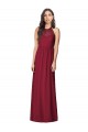 Shop Halter Neck Full-Length Shirred Chiffon Bridesmaid Dress Ottawa