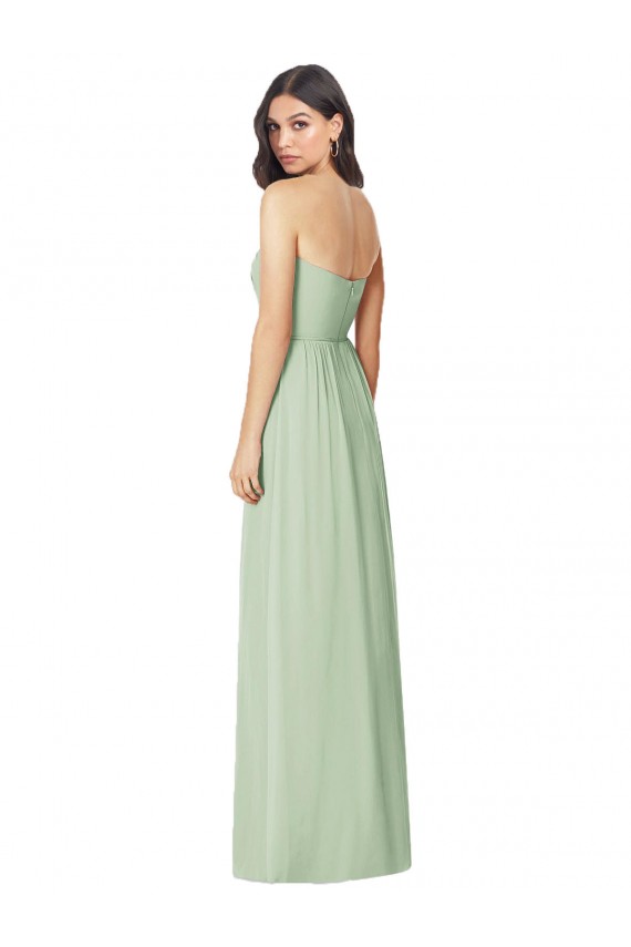 Shop Strapless Sweetheart All-Over Shirring Chiffon Bridesmaid Dress Ottawa