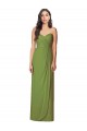 Shop Side Front Slit Draped Strapless Chiffon Bridesmaid Dress Ottawa