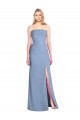 Shop Trumpet Full Length Strapless Chiffon Bridesmaid Dress with Slit Ottawa
