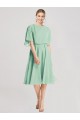 Shop Open Back Flutter Sleeves Cocktail Length Chiffon Bridesmaid Dress Ottawa