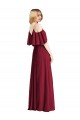 Shop Spaghetti Straps V-Neck Chiffon Bridesmaid Dress with Sash Tie Ottawa