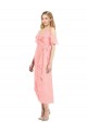 Shop Cocktail Wrap Chiffon Bridesmaid Dress with Fluttering Ruffles Ottawa