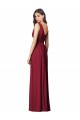Shop Draped V-Neck Shirred Chiffon Maxi Bridesmaid Dress Ottawa