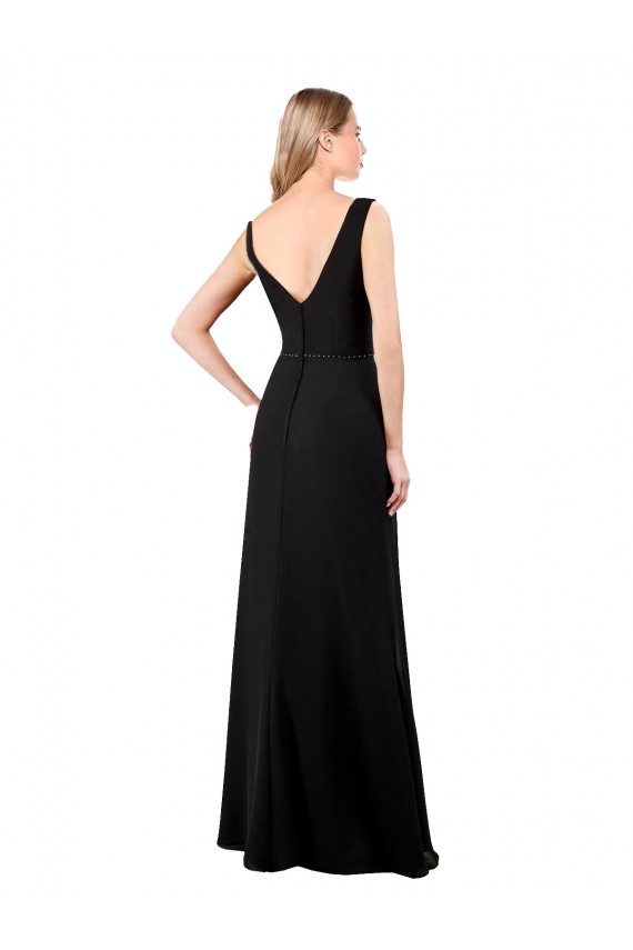 Shop V-Neckline Chiffon Bridesmaid Dress / Prom Dress with Draped Bodice Ottawa