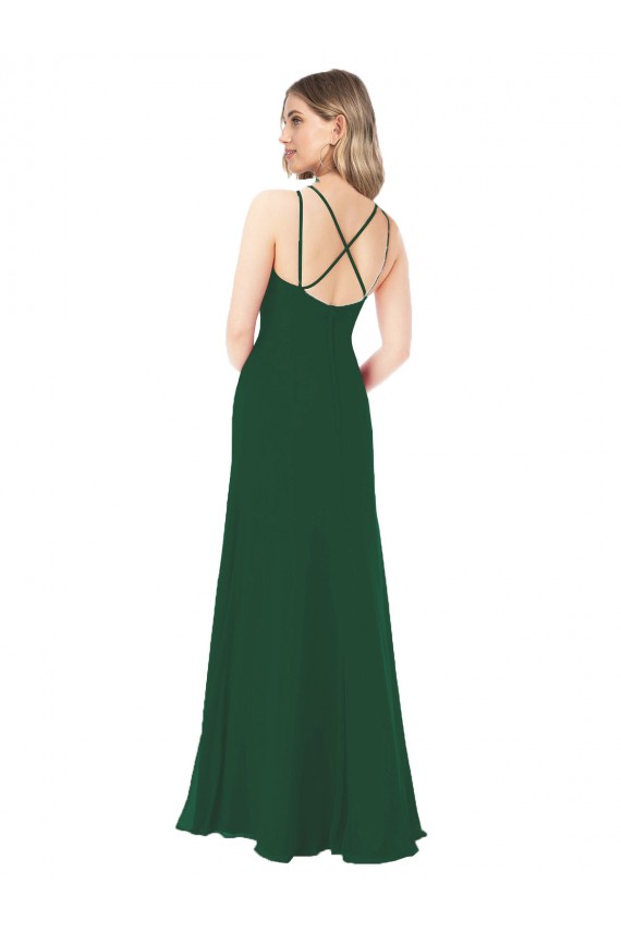 Shop Criss Cross Strappy Chiffon Bridesmaid Dress Ottawa