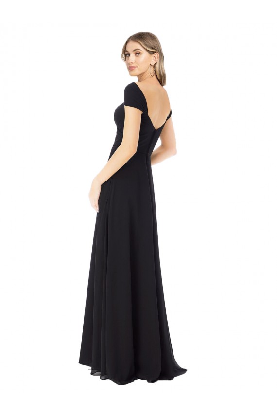 Shop Sweetheart Cap Sleeves Chiffon Bridesmaid Dress Ottawa