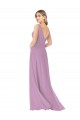 Shop Simple Chiffon V-Neck Bridesmaid Dress with Draped V-Back Ottawa