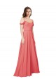 Shop Draped Off the Shoulder Straps Chiffon Bridesmaid Dress Ottawa