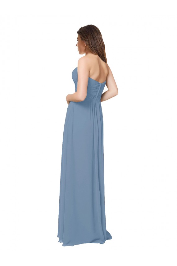 Shop Chiffon A-Line Wraparound Draping Long Bridesmaid Dress Ottawa