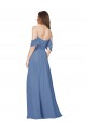 Shop Flutter Sleeves Scoop Neck Off the Shoulder Long Chiffon Bridesmaid Dress Ottawa