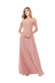 Shop Draped Shoulder Sash Back Chiffon Bridesmaid Dress Ottawa