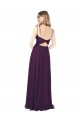 Shop Chiffon Bridesmaid Dress with Front Slit and Keyhole Back Ottawa