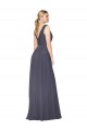 Shop Floor Length High Neck V-Back Chiffon Bridesmaid Dress / Formal Prom Dress Ottawa