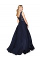 Shop High Neck V-Neck Long Chiffon Bridesmaid Dress / Prom Dress with Sequin Top Ottawa