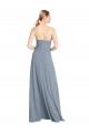 Shop Spaghetti Straps V-Neckline Long Chiffon Bridesmaid Dress with High Slit Ottawa